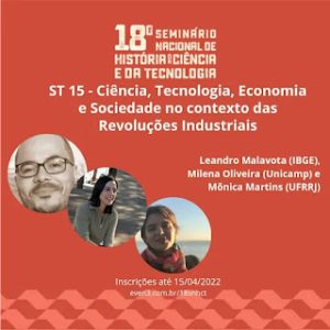 ST – 15 – 18° Seminário Nacional de História da Ciência e da Tecnologia