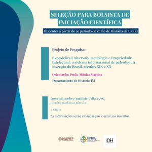 Seleção Para Bolsistas de Iniciação Científica